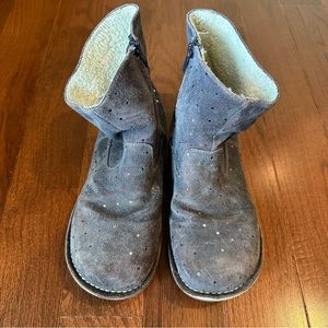 Boden Kids Cosy Short Leather Boots - Size 37